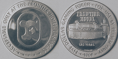 Casino $5 1967 Token (tFTlvnv-001)